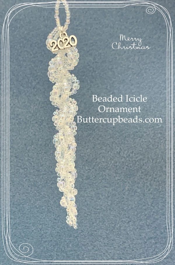 Beaded icicle clearance ornaments